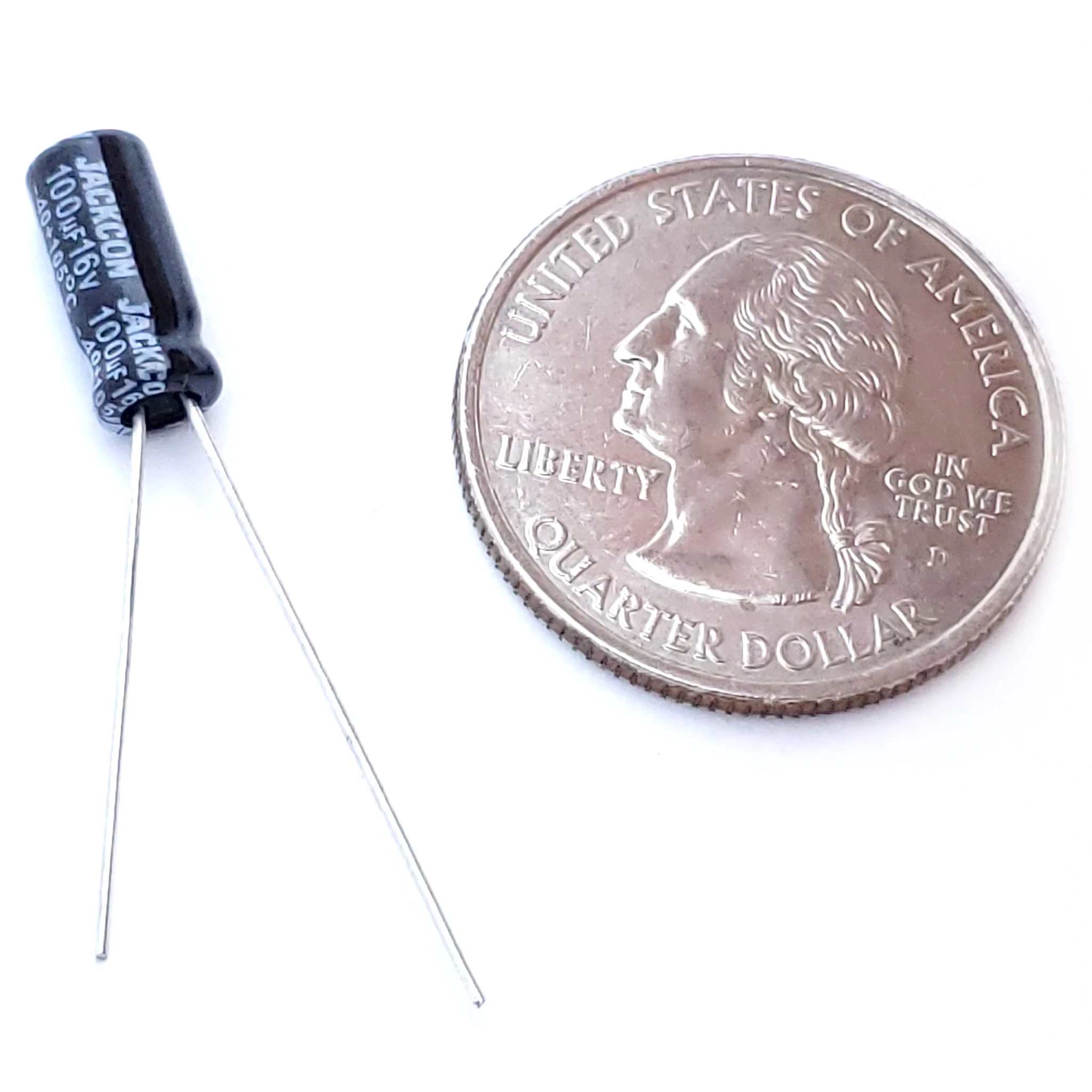 100uF 16 Volt Electrolytic Capacitor - Image 2