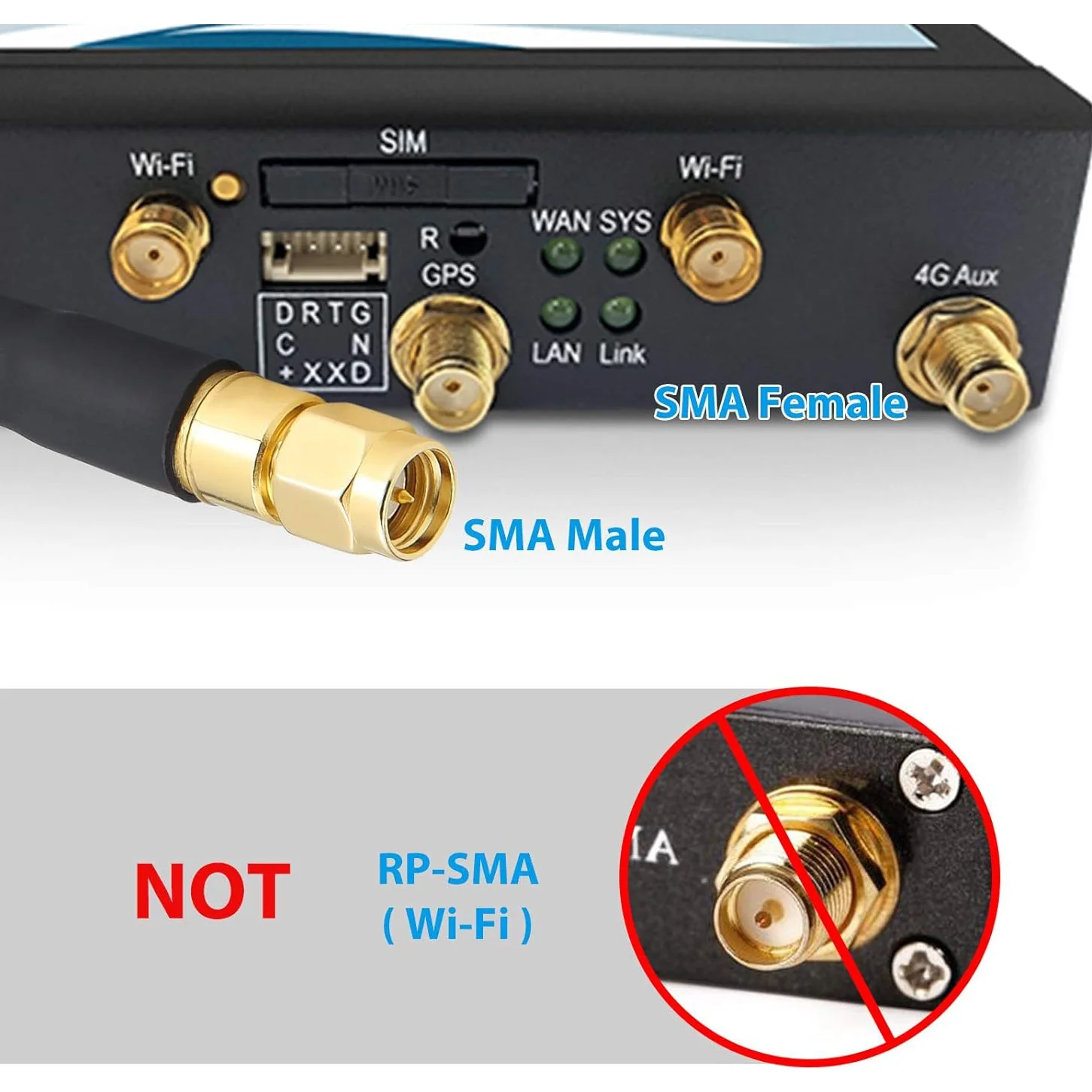 10ft SMA Extension Cable - LMR-240 - Image 3