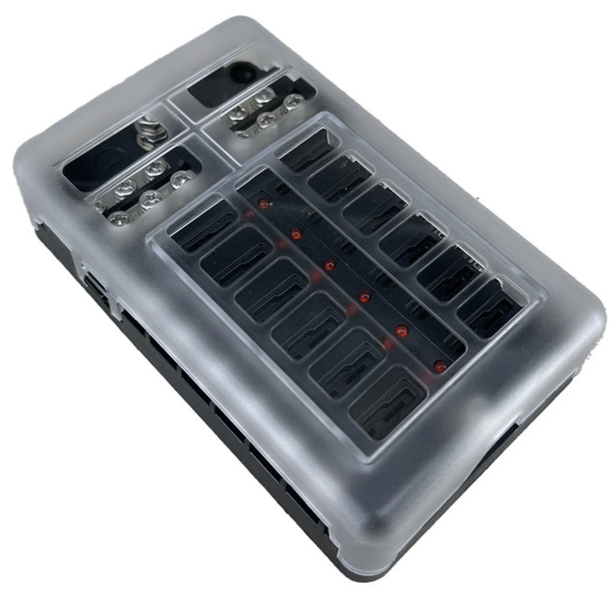 12 Device Fuse Block Fuse Box - Blade Fuse - LED Indicators - Image 3