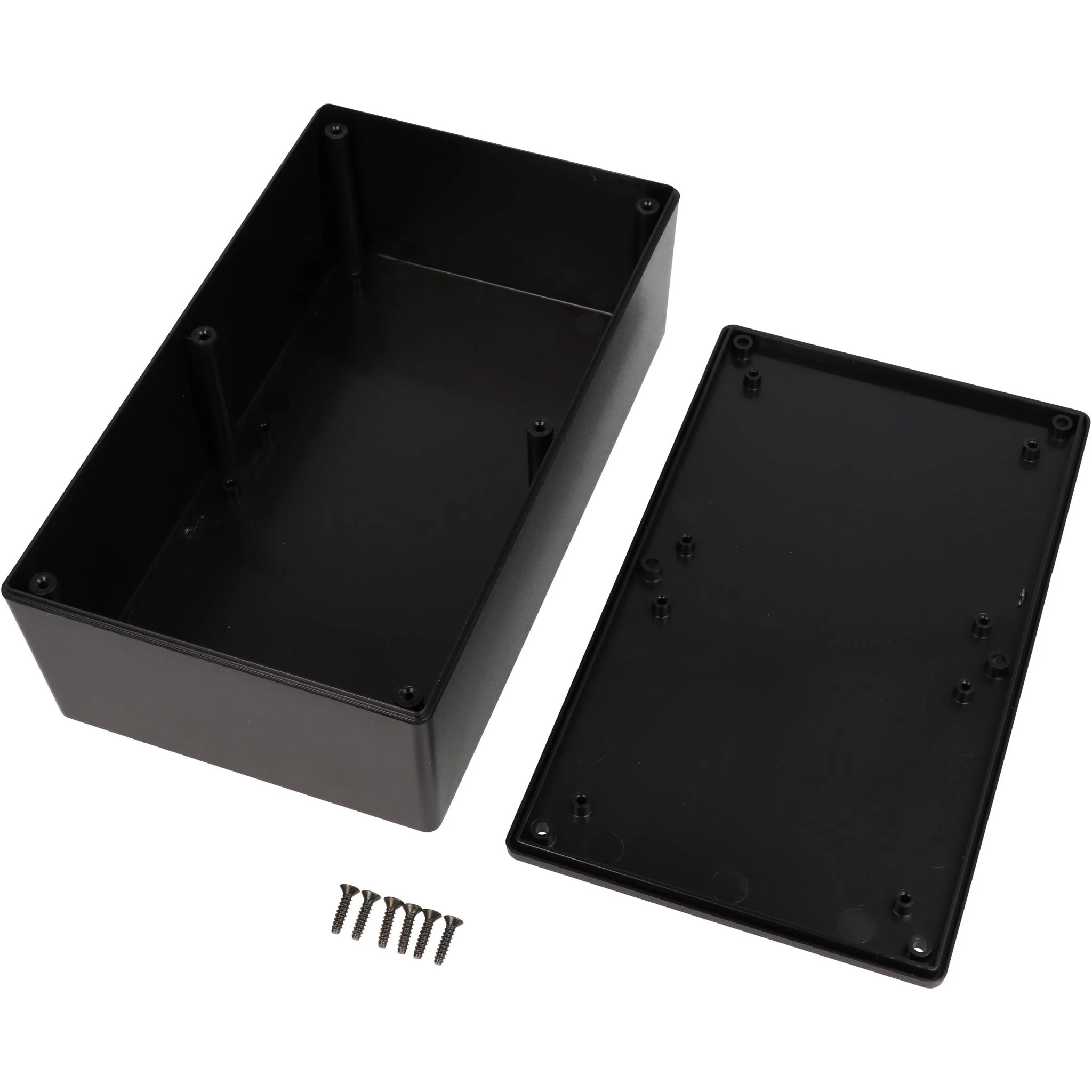 Plastic Enclosure, Black 7.6 in x 4.4 in x 2.2 in - Image 2