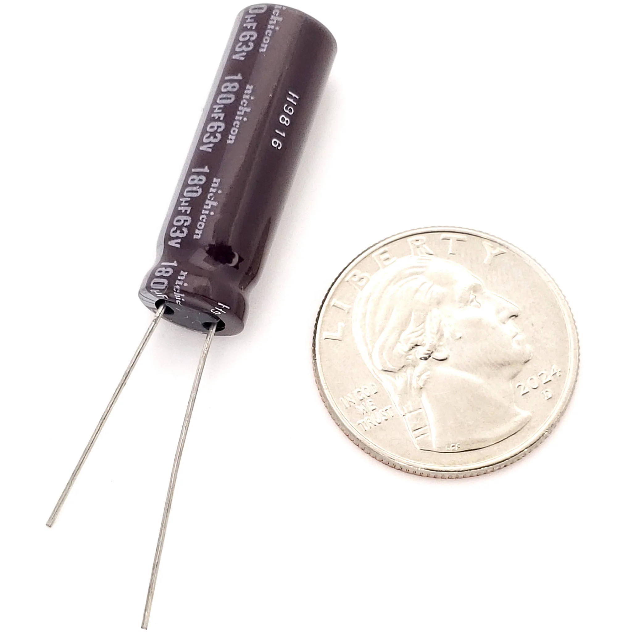 180uF 63 Volt Electrolytic Capacitor - Image 2