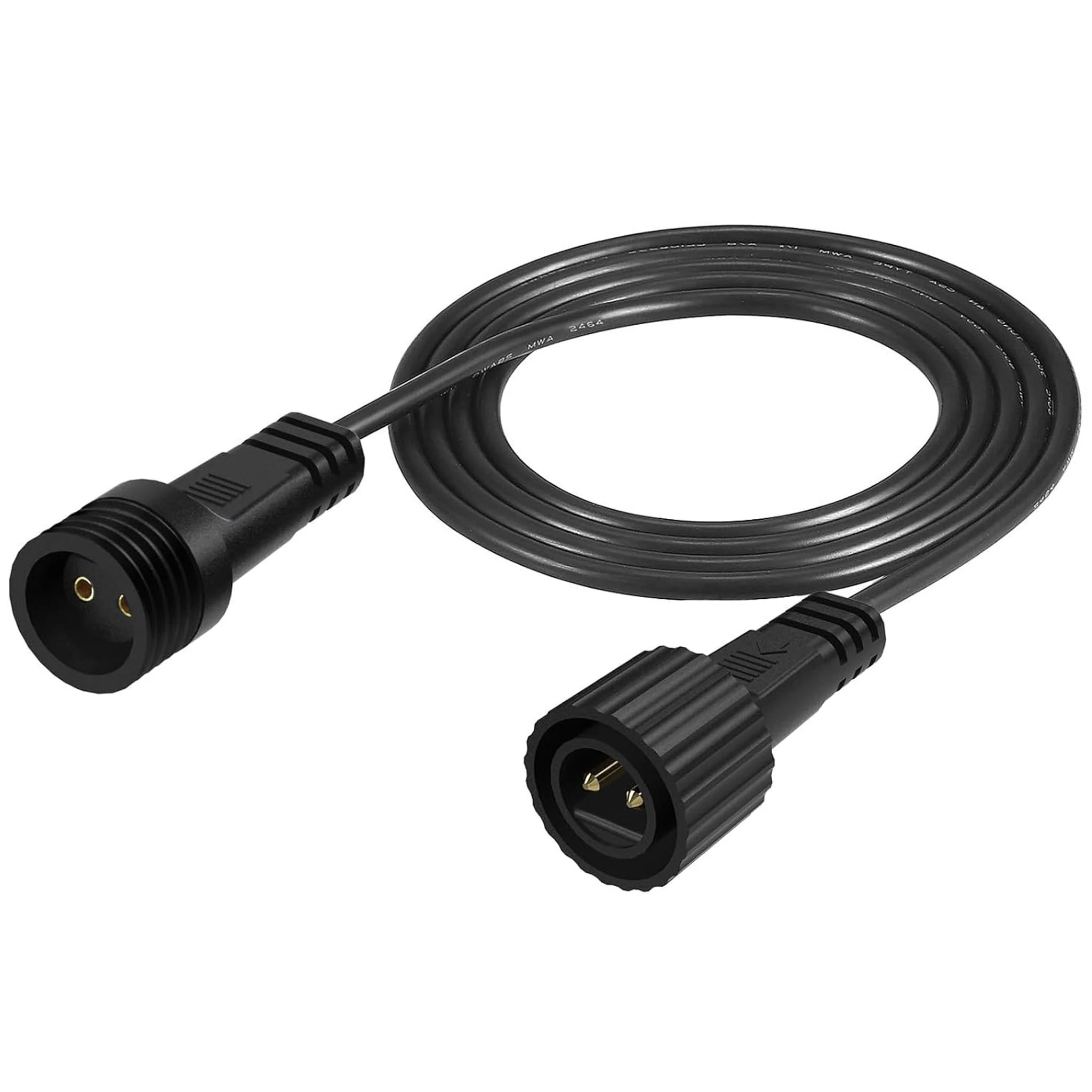 2-Pin LED String Light Extension Cable – IP65, 24AWG, 10FT (3M)