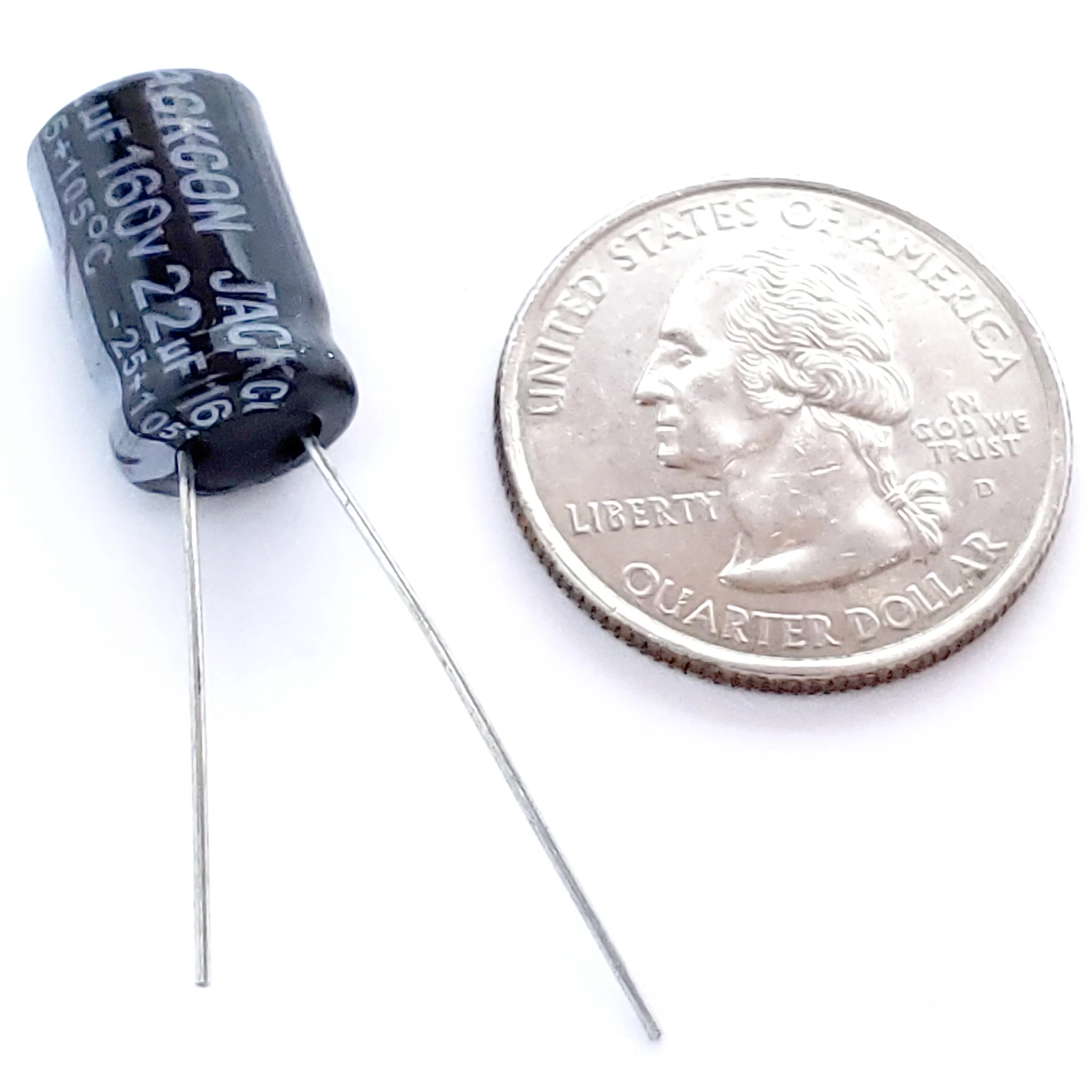 22uF 160 Volt Electrolytic Capacitor - Image 2