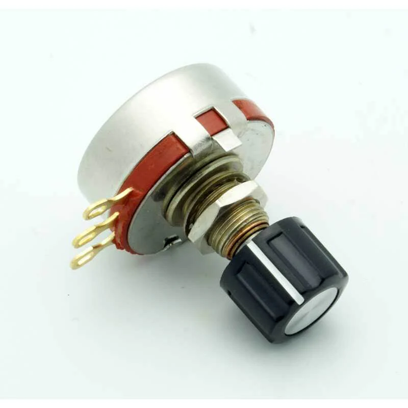 Black Fluted Knob w/Aluminum Inlay (0.60" Dia) - Image 3