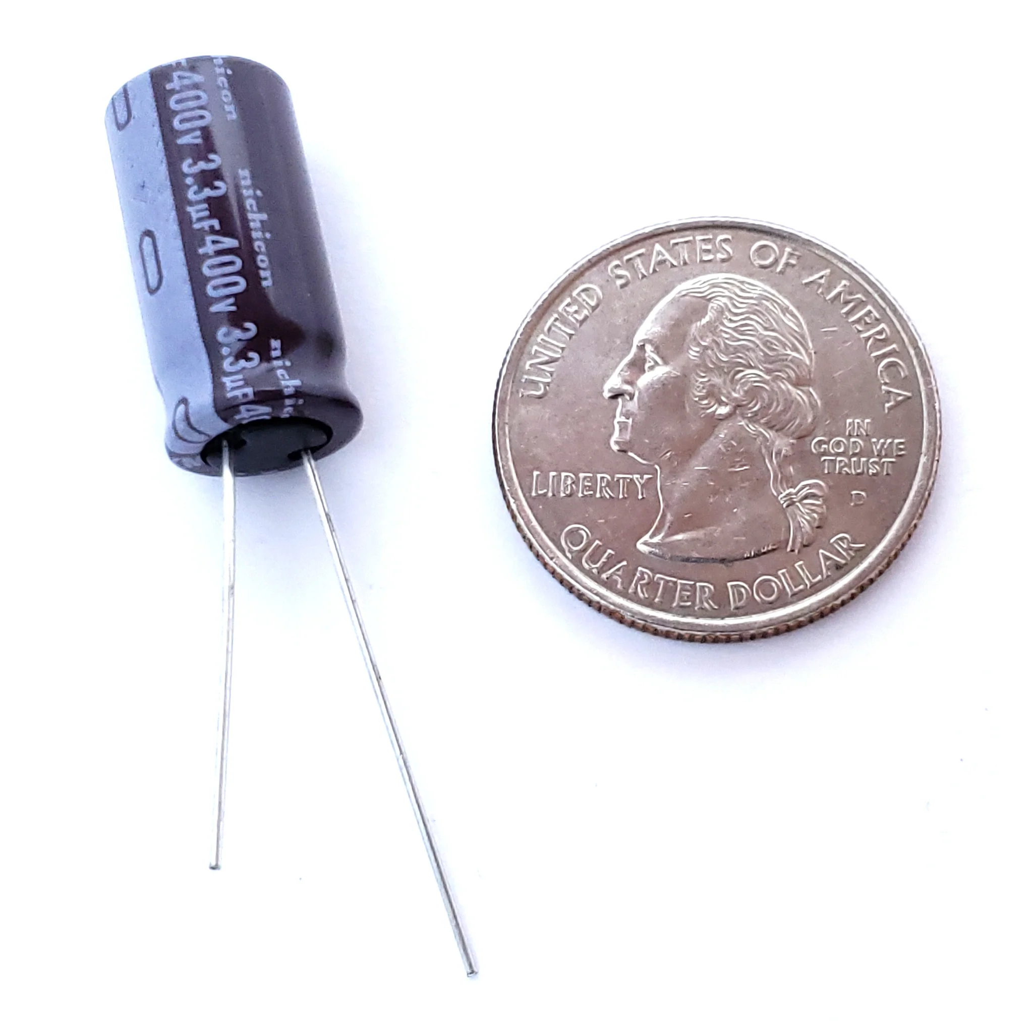 3.3uF 400 Volt Electrolytic Capacitor - Image 2