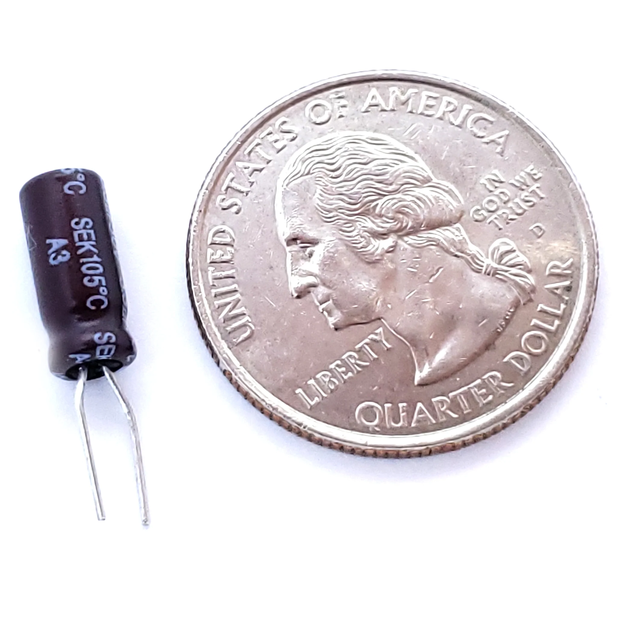 3.3uF 50 Volt Electrolytic Capacitor - Image 2