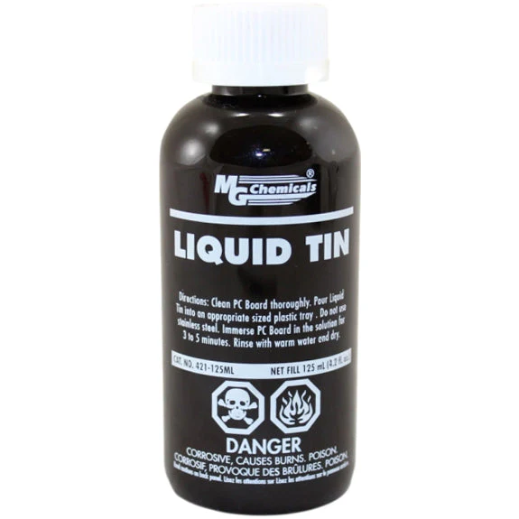 MG Liquid Tin PC Board Tin Plating Solution - 4.2 FLoz (125ML)