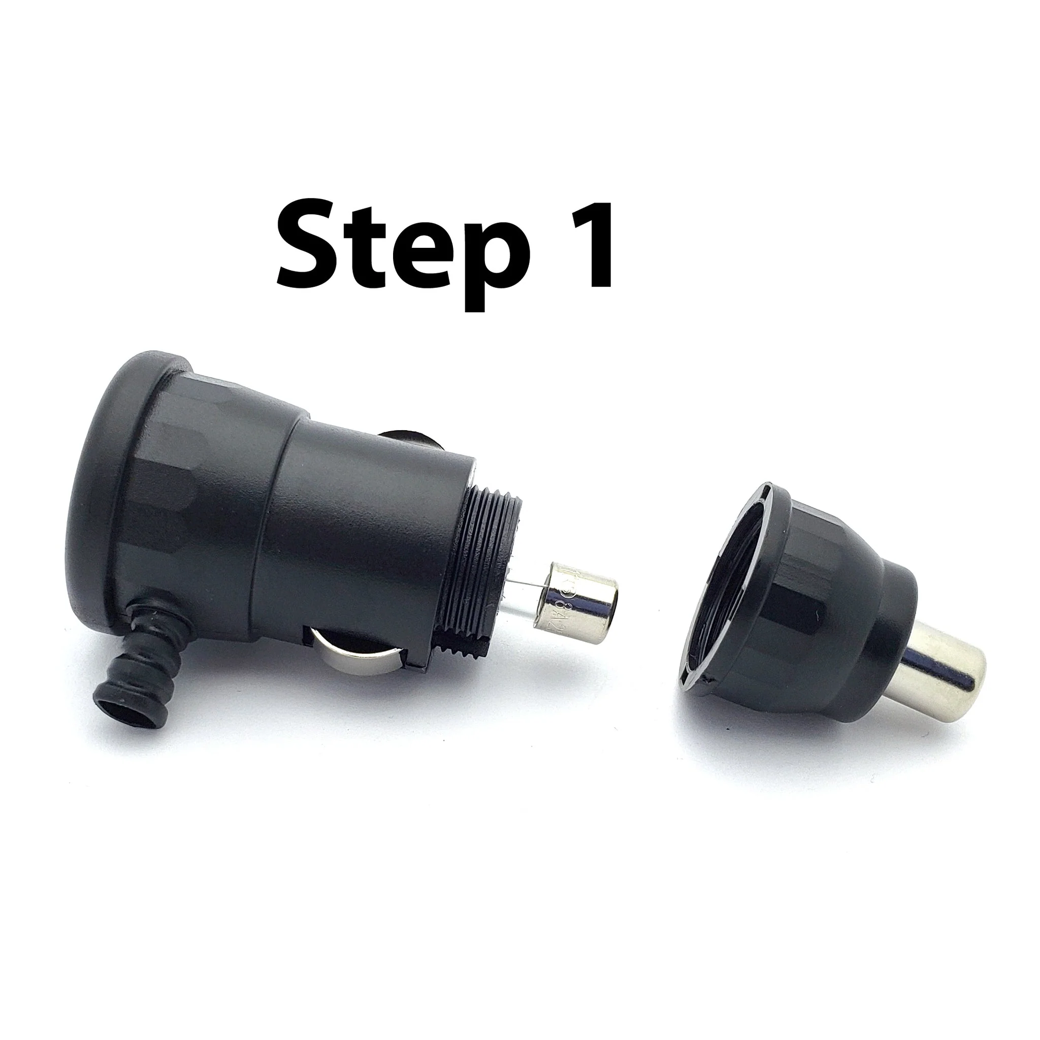 Right Angle Cigarette Lighter Plug w/8A Fuse - Image 4