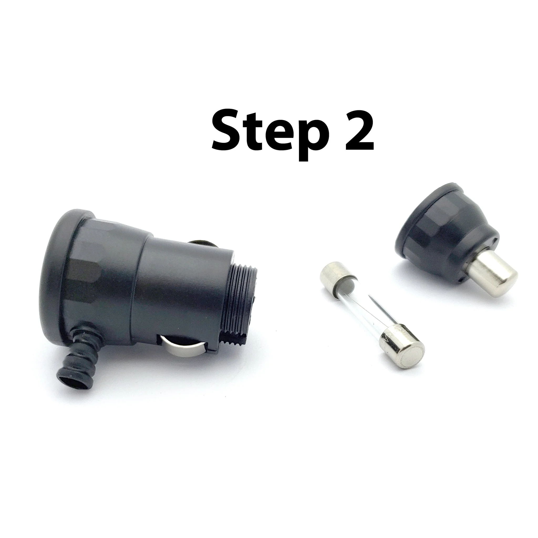 Right Angle Cigarette Lighter Plug w/8A Fuse - Image 5