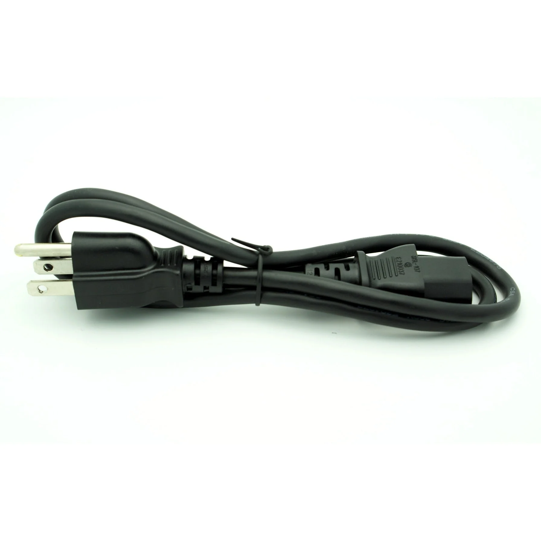 6' IEC Power Cord 18/3 AWG - Black