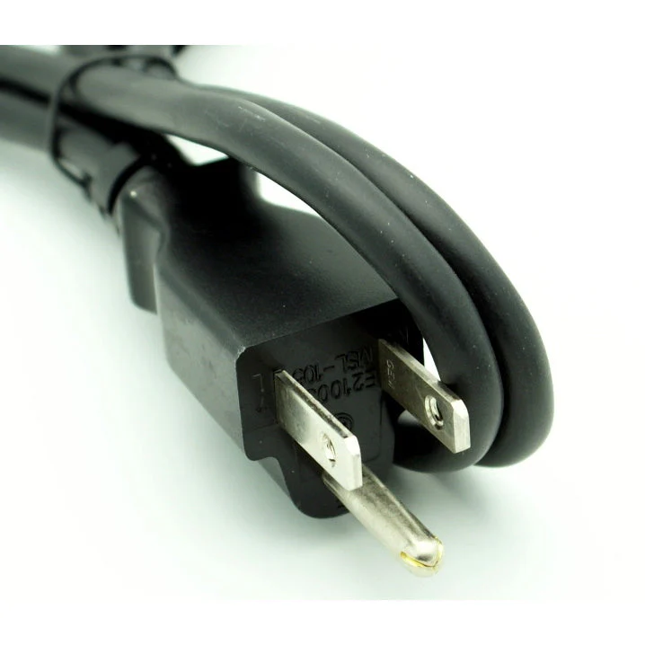 6' IEC Power Cord 18/3 AWG - Black - Image 2