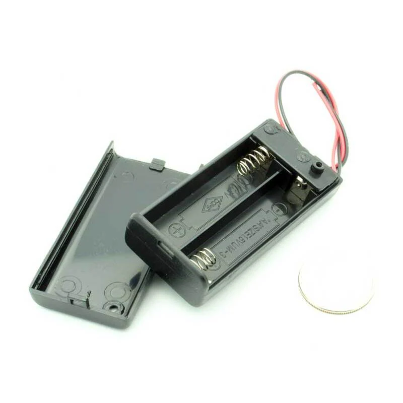 2 AA Enclosed Battery Holder W/Switch - Image 4