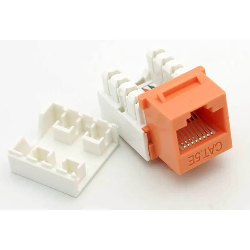 CAT-5 RJ-45 Keystone Jack - Orange