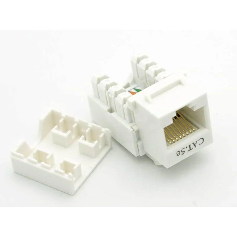CAT-5 RJ-45 Keystone Jack - White