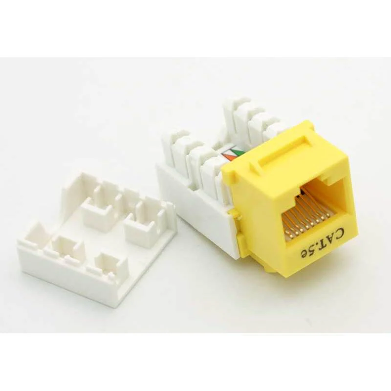 CAT-5 RJ-45 Keystone Jack - Yellow