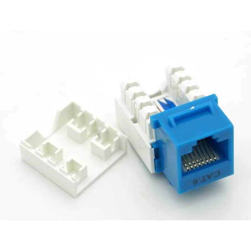CAT-6 RJ-45 Keystone Jack - Blue