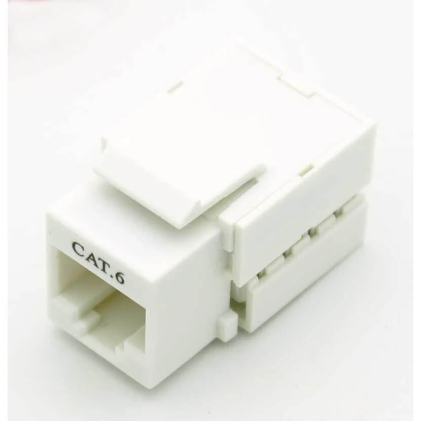 CAT-6 RJ-45 Keystone Jack - White - Image 3