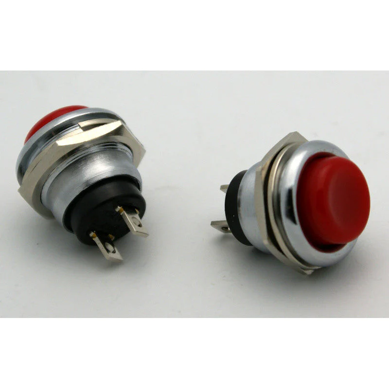 SPST Push Button Momentary N.O. 3A