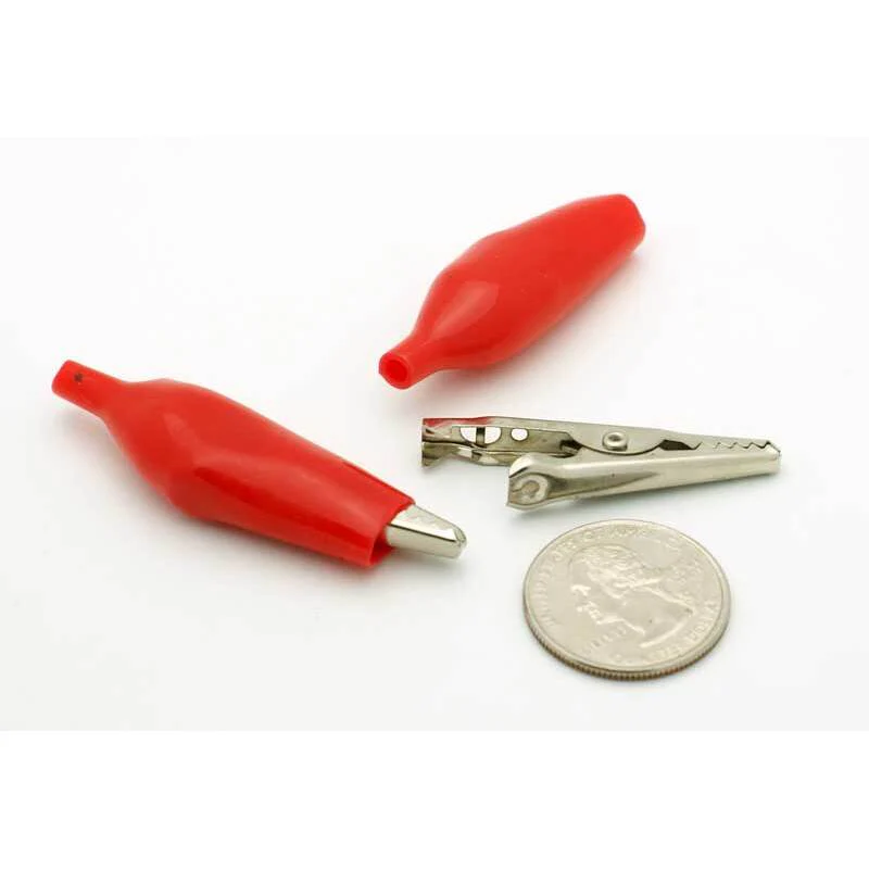 Alligator Clip 1.75" - Red - 10 Pack - Image 3