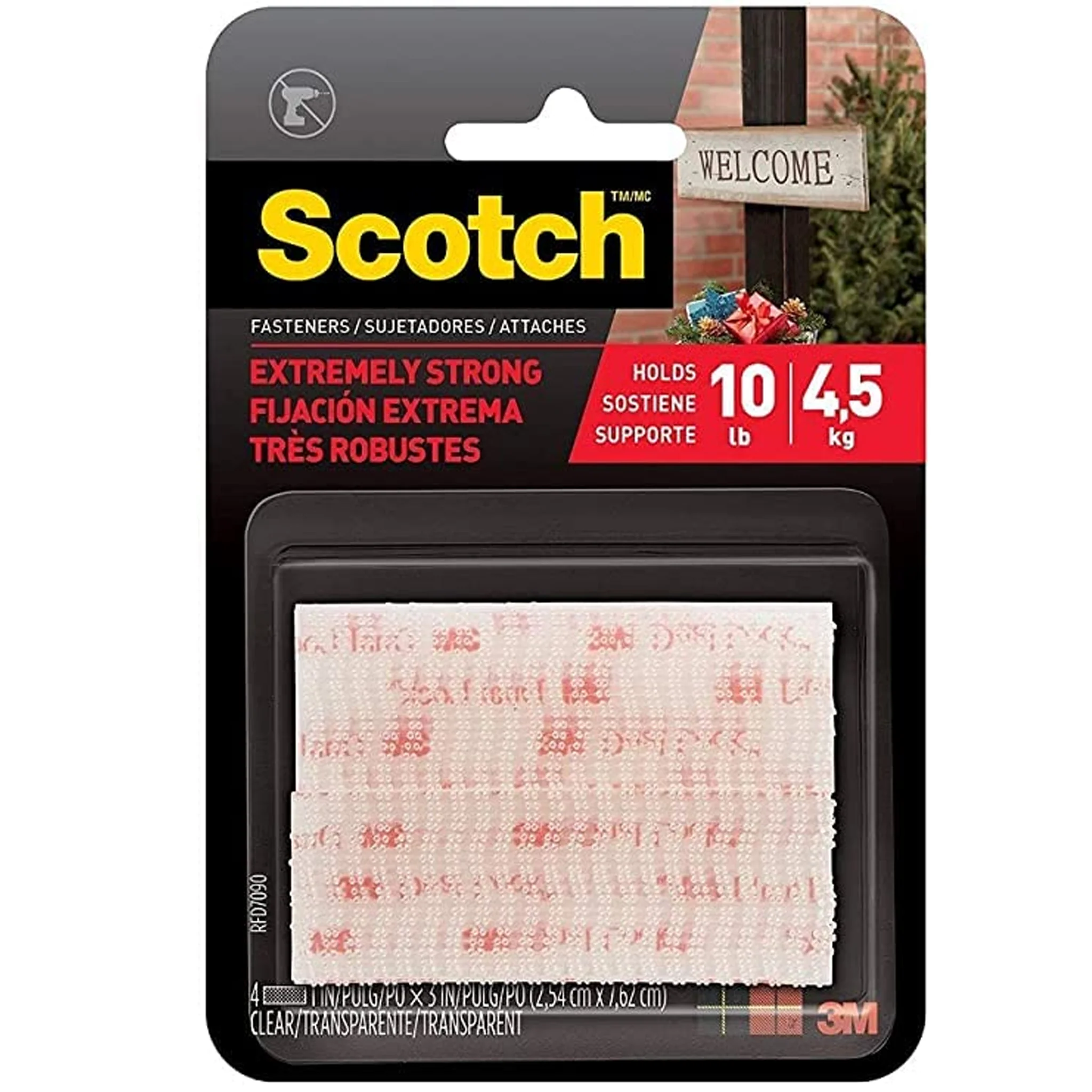 Duty Dual Lock Adhesive Mounting Tape (Like Velcro) - 3M Scotch All-Weather