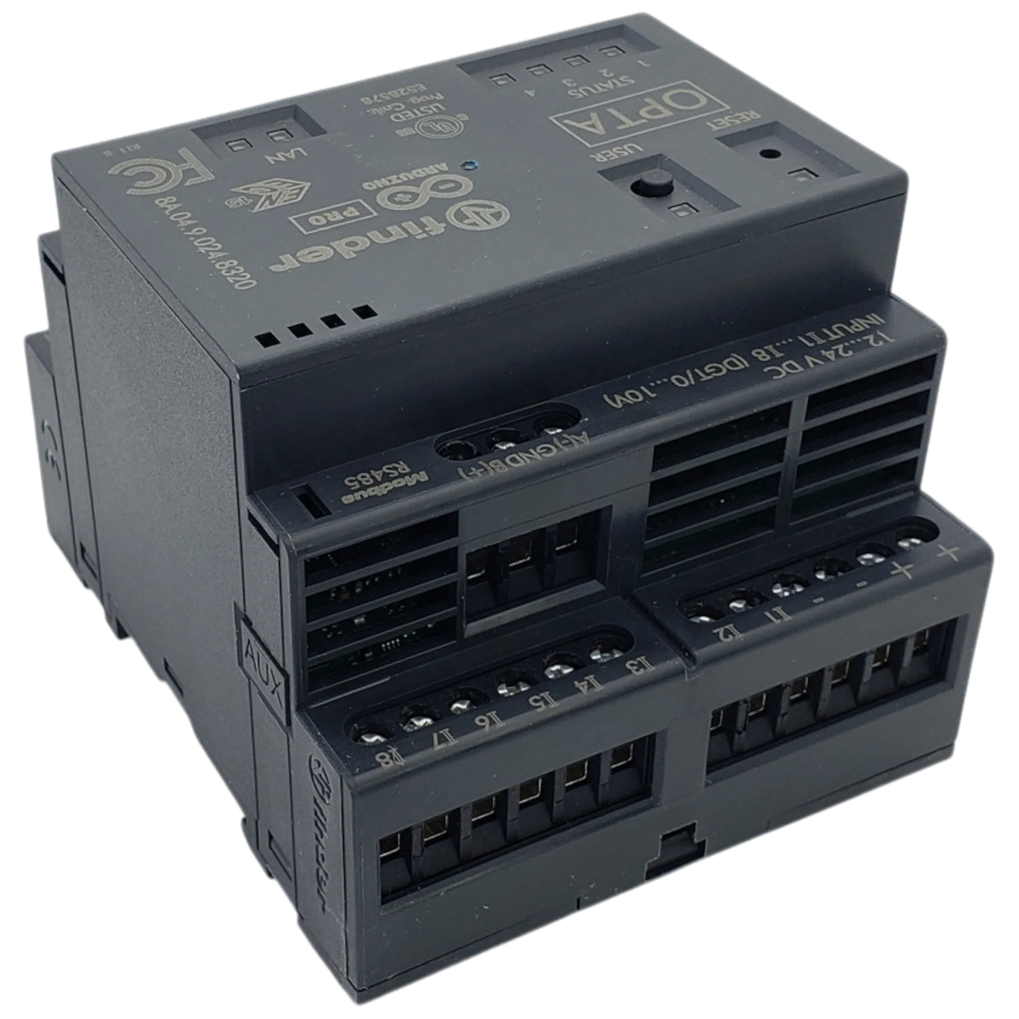 DIN Rail OPTA Arduino - Wifi Bluetooth USB-C PLC - Finder 8A.04.9.024.8320 - Image 2
