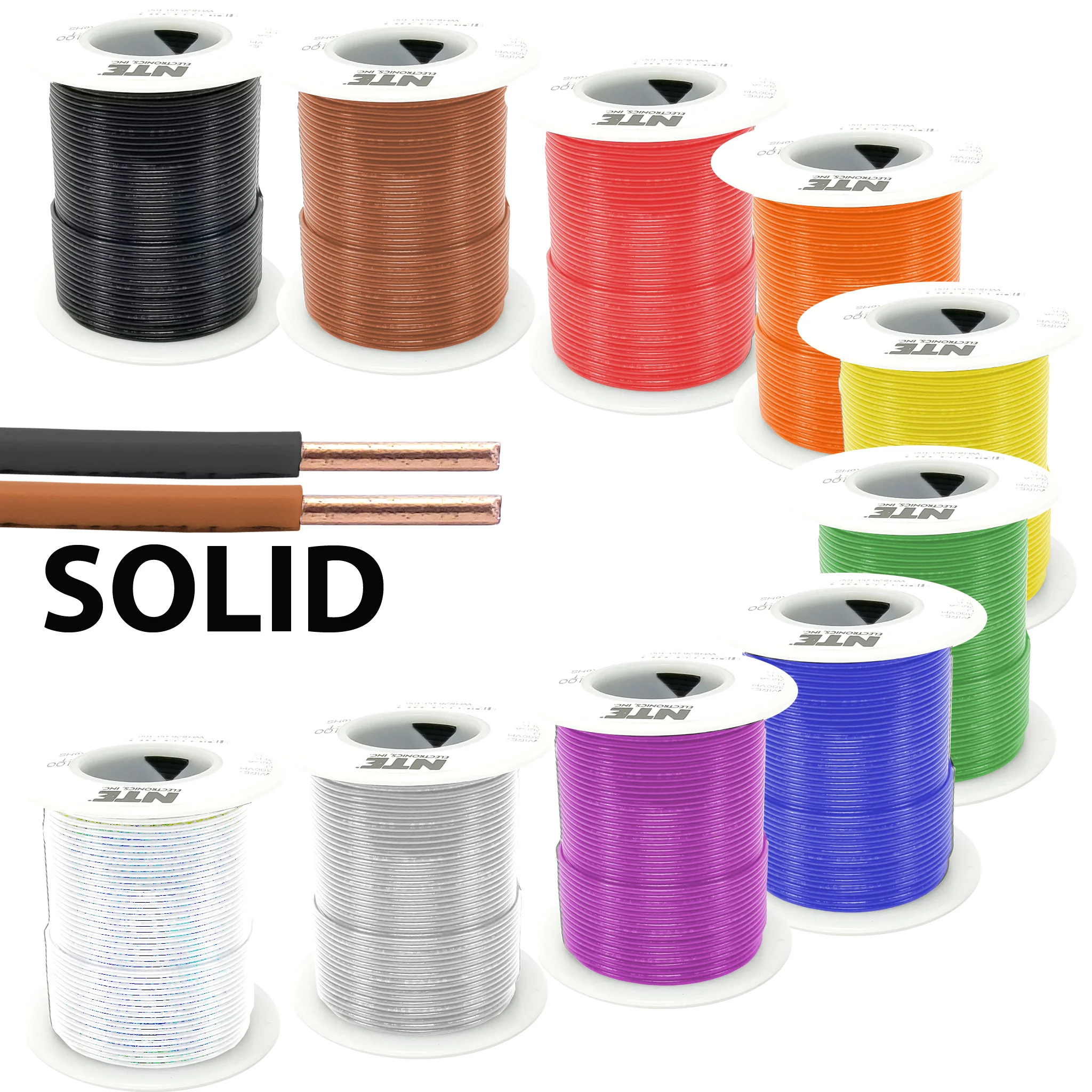 Hookup Wire, Solid, 20 Gauge