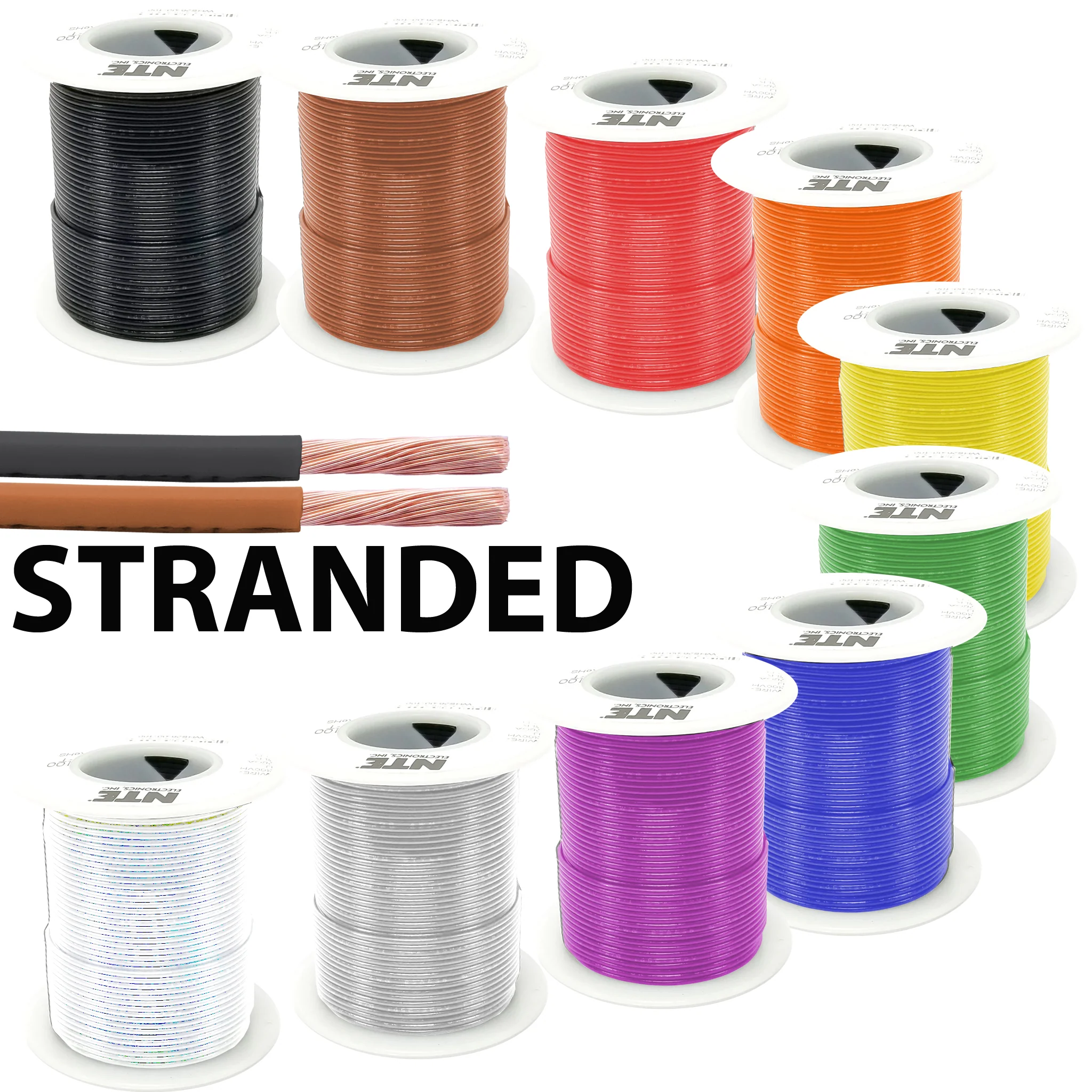 Hookup Wire, Stranded, 22 Gauge