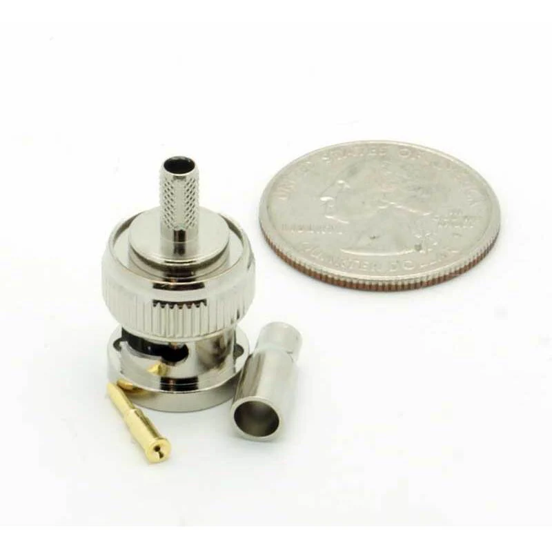BNC Male 3 Piece Crimp Connector RG-174 - Image 3