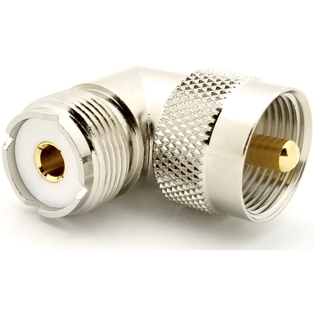 UHF 90 Degree Male to Female (right angle elbow)