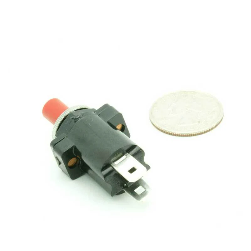 SPST Push Button Momentary Switch Red N.O. .5A - Image 3