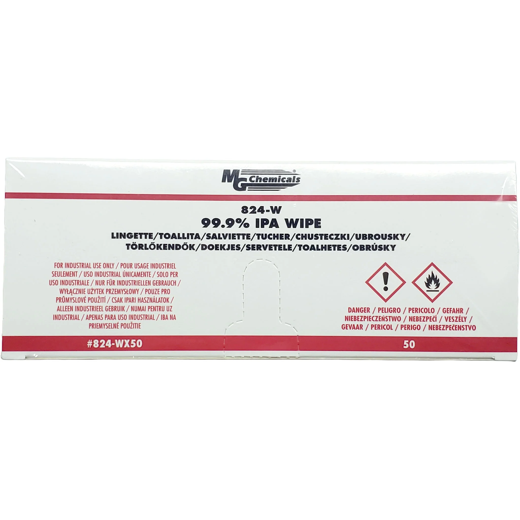MG Isopropyl Alcohol Wipe - 50 Pack - Image 3