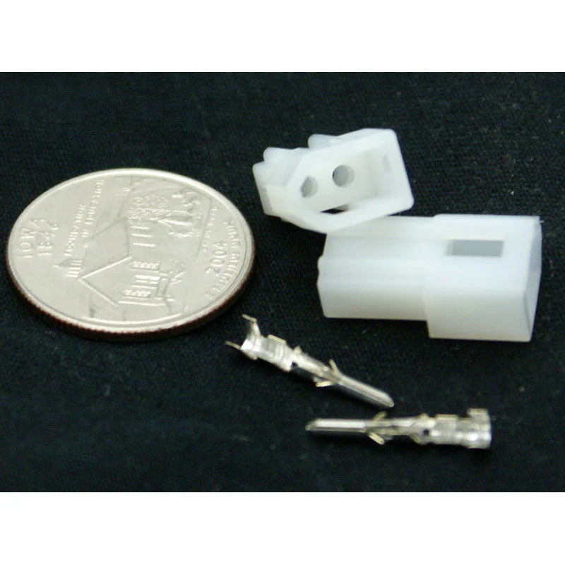 2 Pin Molex .062 Male Plug Connector w/Pins 03-06-2023