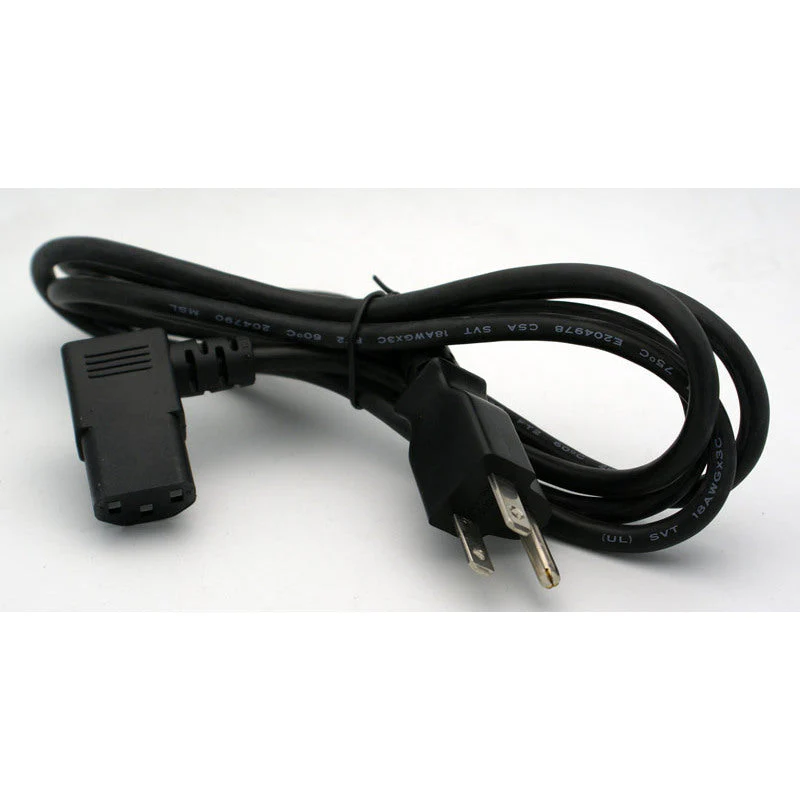 6' Right Angle IEC Power Cord
