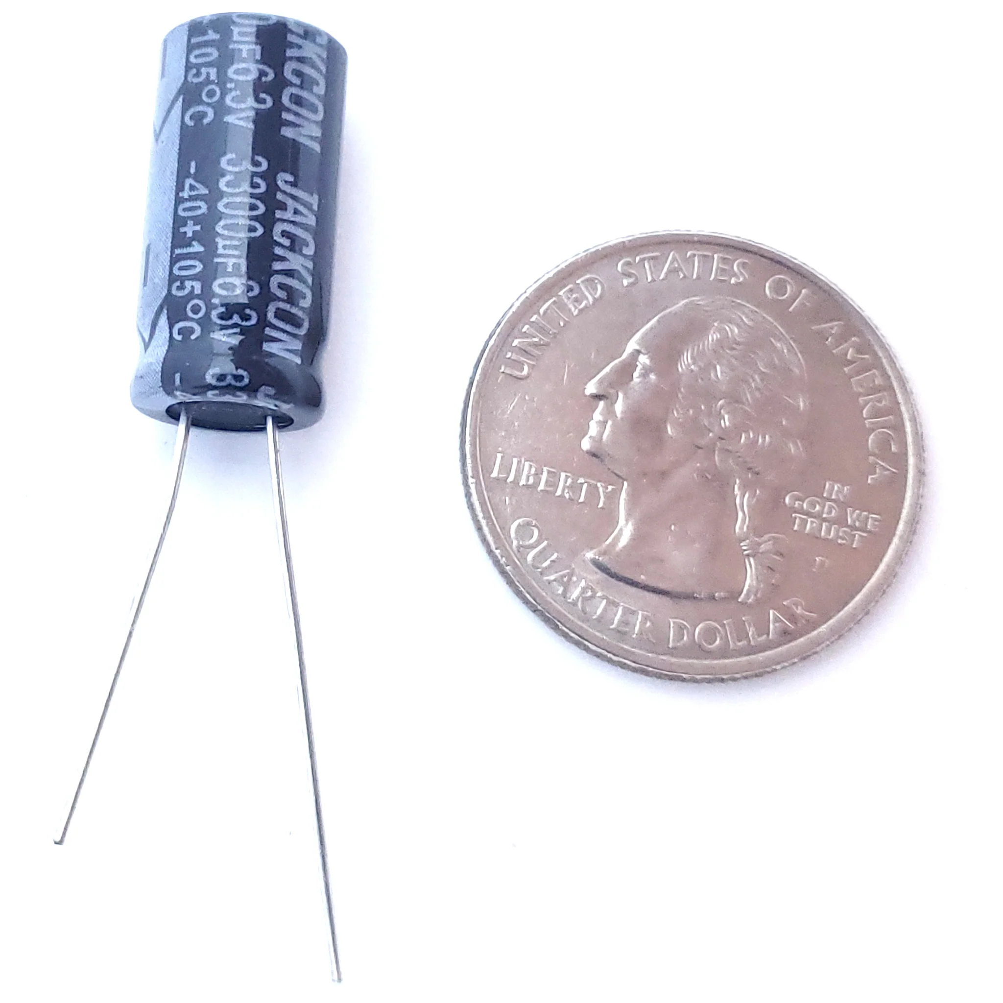 3300uF 6.3 Volt Electrolytic Capacitor - Image 2