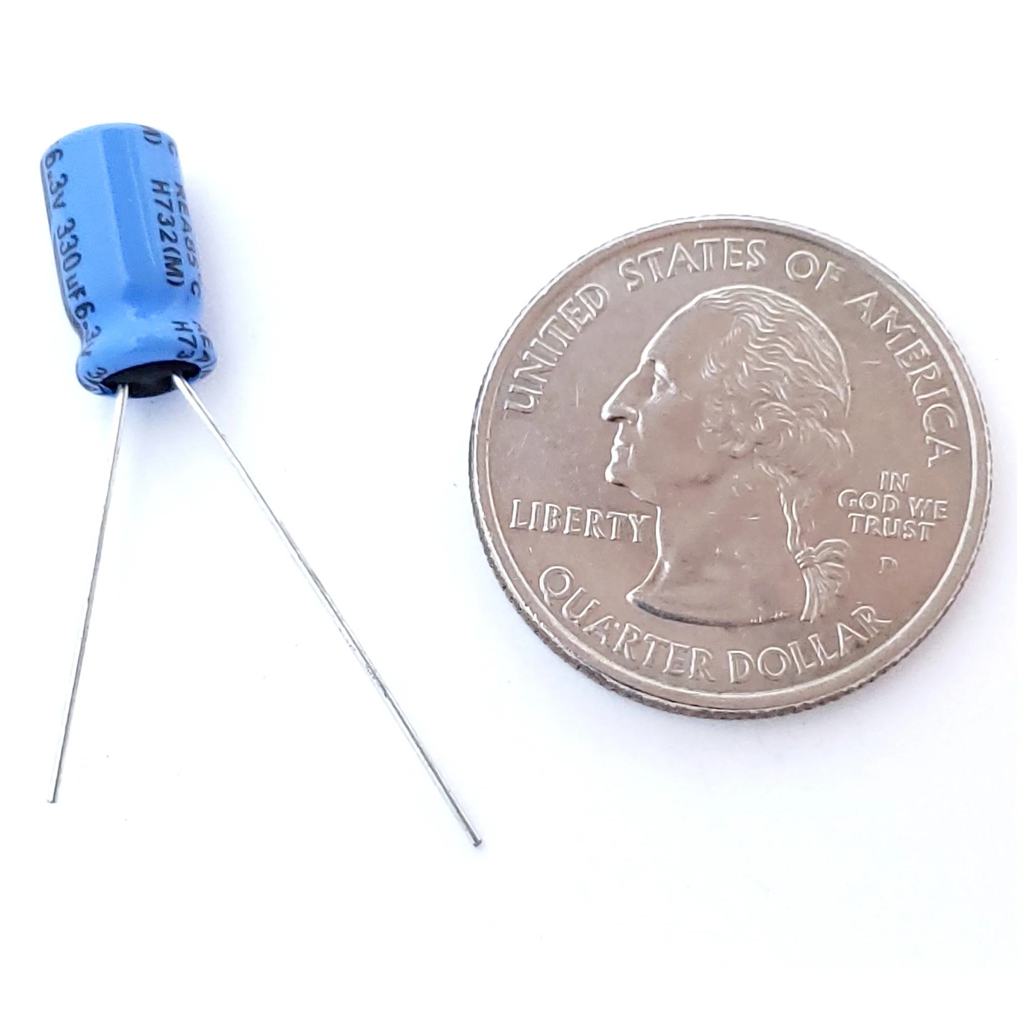 330uF 6.3 Volt Electrolytic Capacitor - Image 2