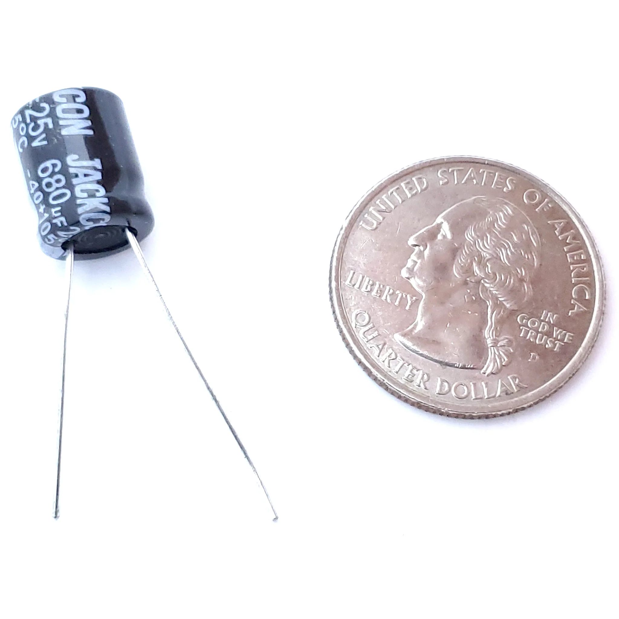 680uF 25 Volt Electrolytic Capacitor - Image 2