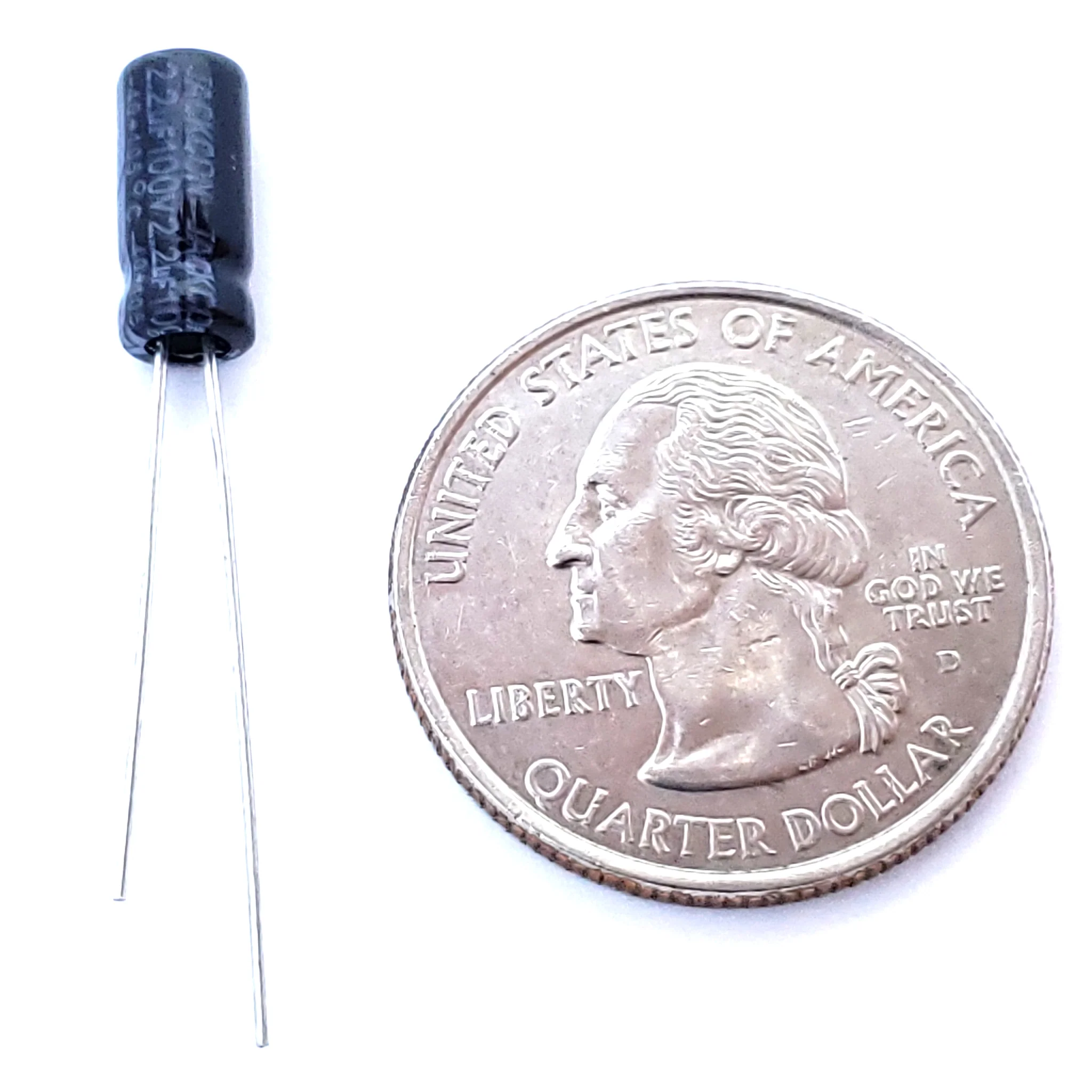 2.2uF 100 Volt Electrolytic Capacitor - Image 2