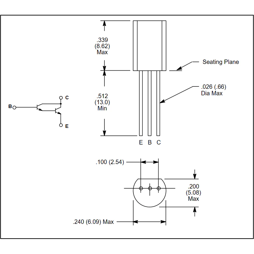 NPN Si Darlington Transistor, 50V 1A - NTE48 - Image 2
