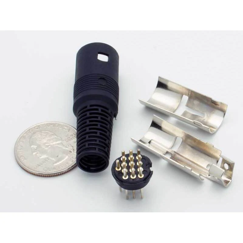 13 Pin DIN Male Inline Plug Connector - Image 3