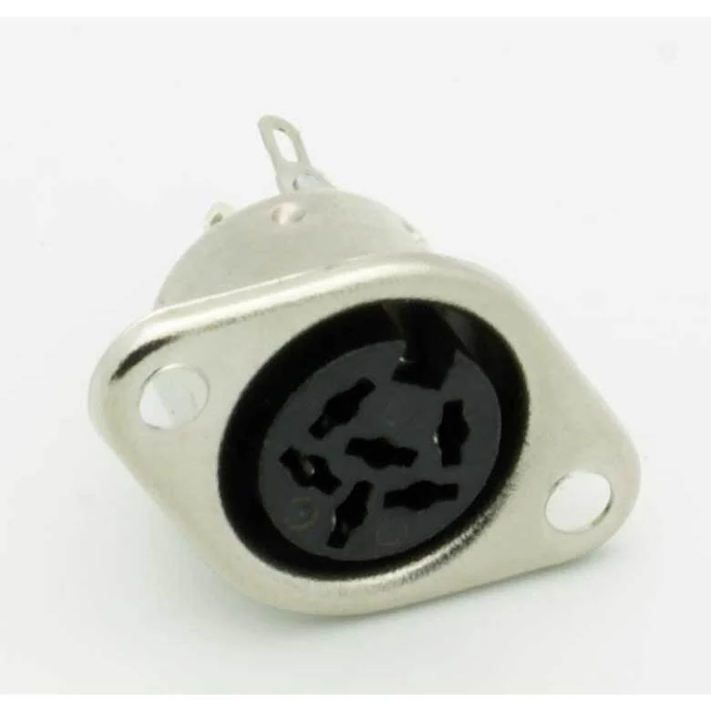 6 Pin DIN Female Panel Mount Jack