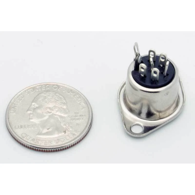 6 Pin DIN Female Panel Mount Jack - Image 3