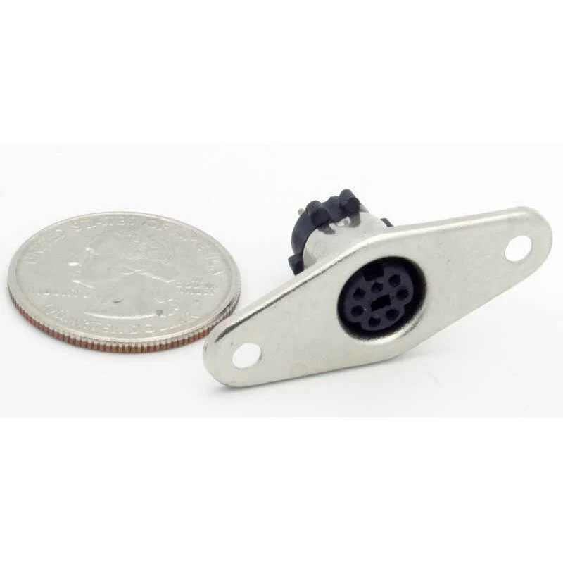 7 Pin Mini-DIN Female Panel Mount Jack - Image 2