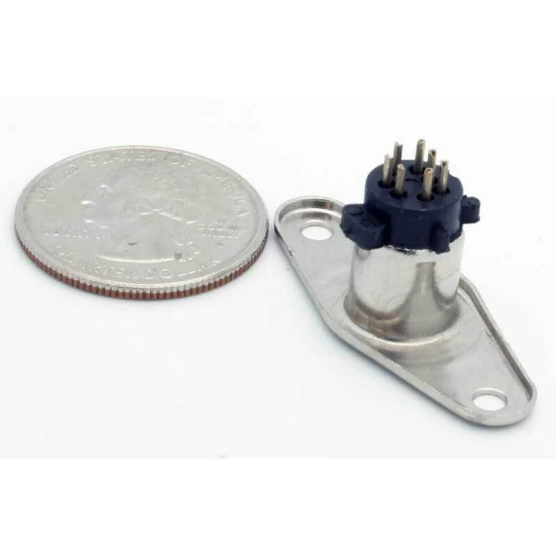 7 Pin Mini-DIN Female Panel Mount Jack - Image 3