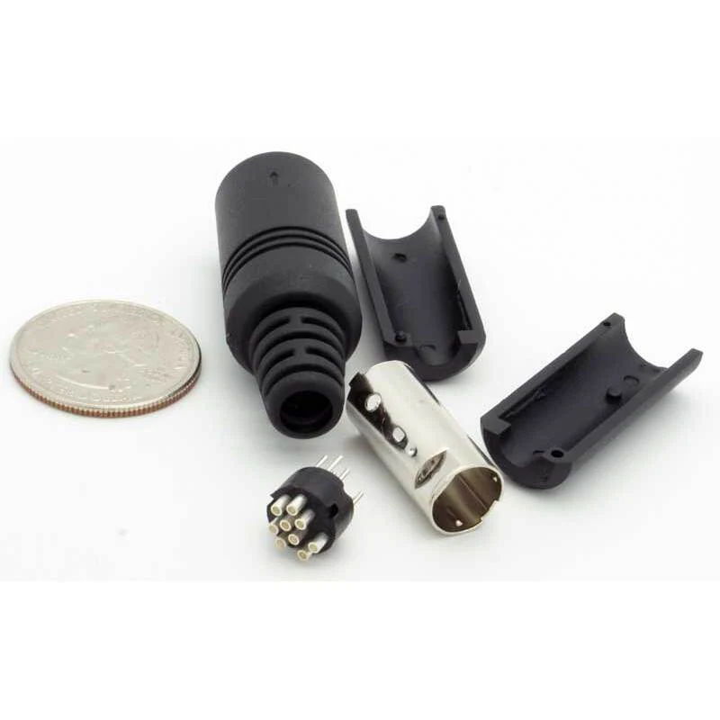 9 Pin Mini-DIN Male Inline Plug Connector - Image 3