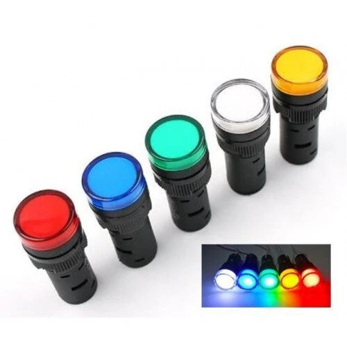 Panel Mount 12V LED, Multiple Colors - 0.63" (16mm) Mounting Hole - Medium Series - Image 9