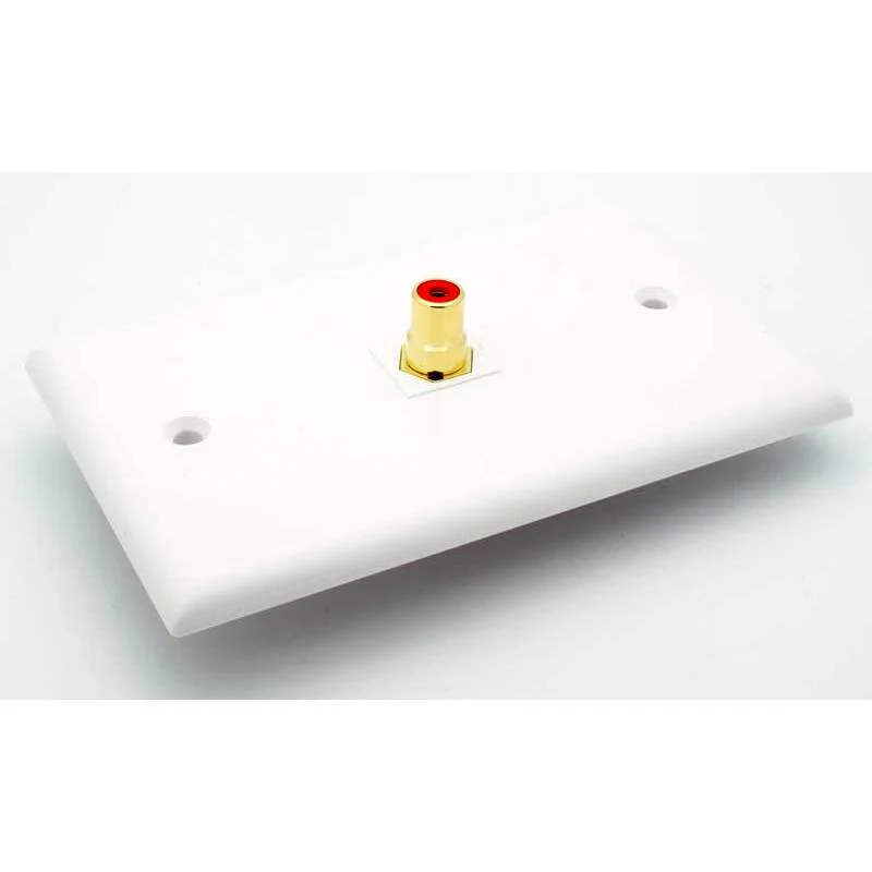 RCA Female Keystone Jack - Red - Image 3
