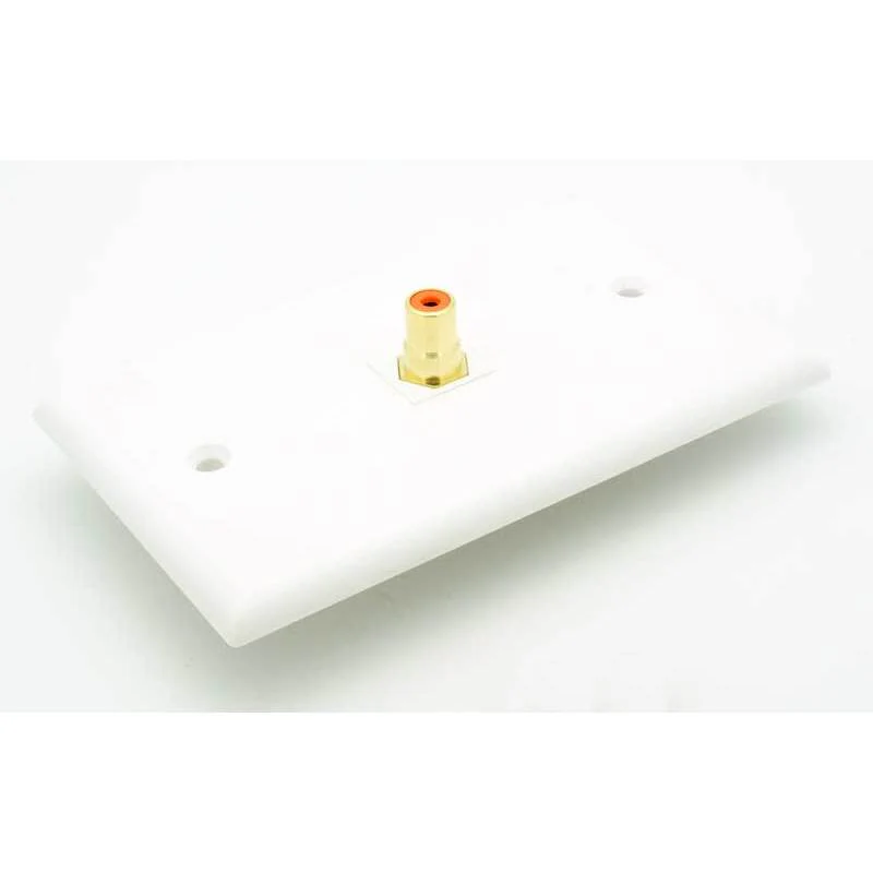 RCA Female Keystone Jack - Orange - Image 3
