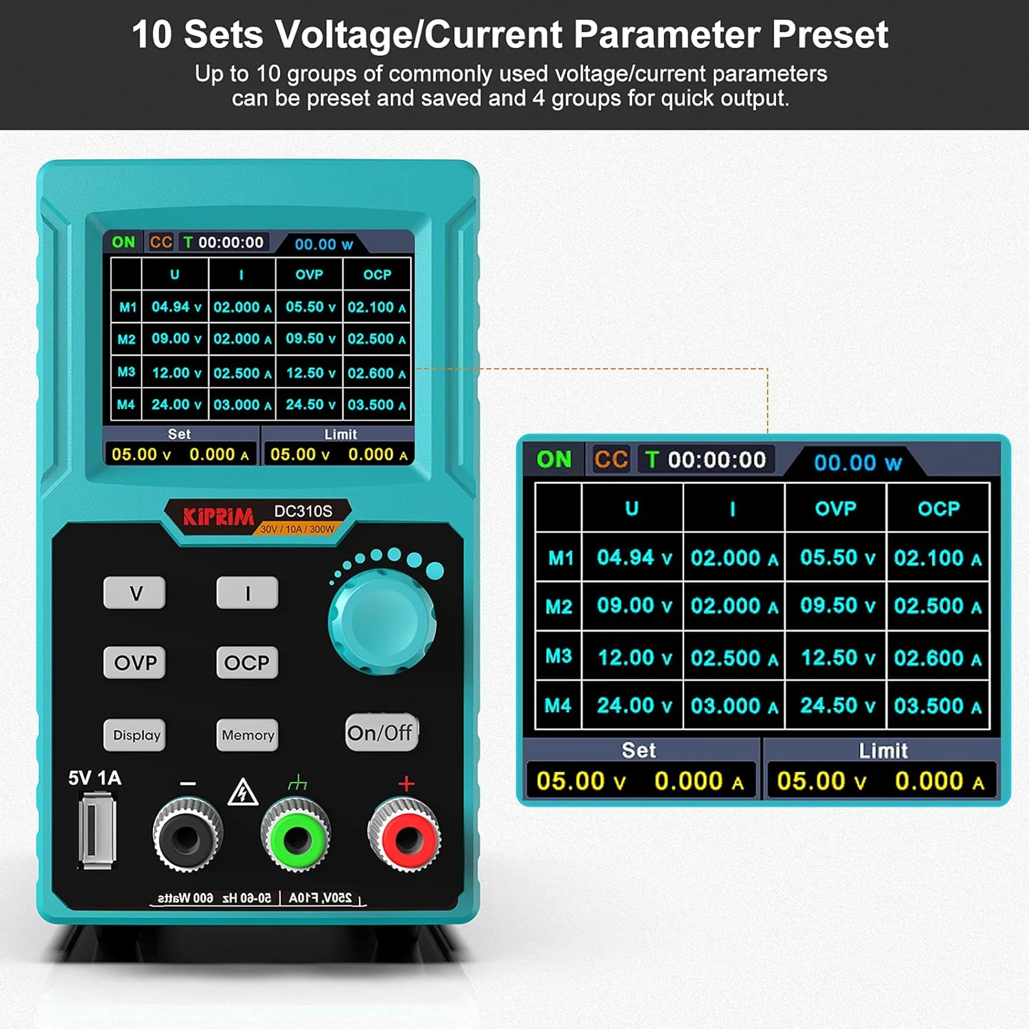 USB Programmable DC Bench Top Power Supply - 0-to-30V DC 10-to-0 AMPs - Image 4