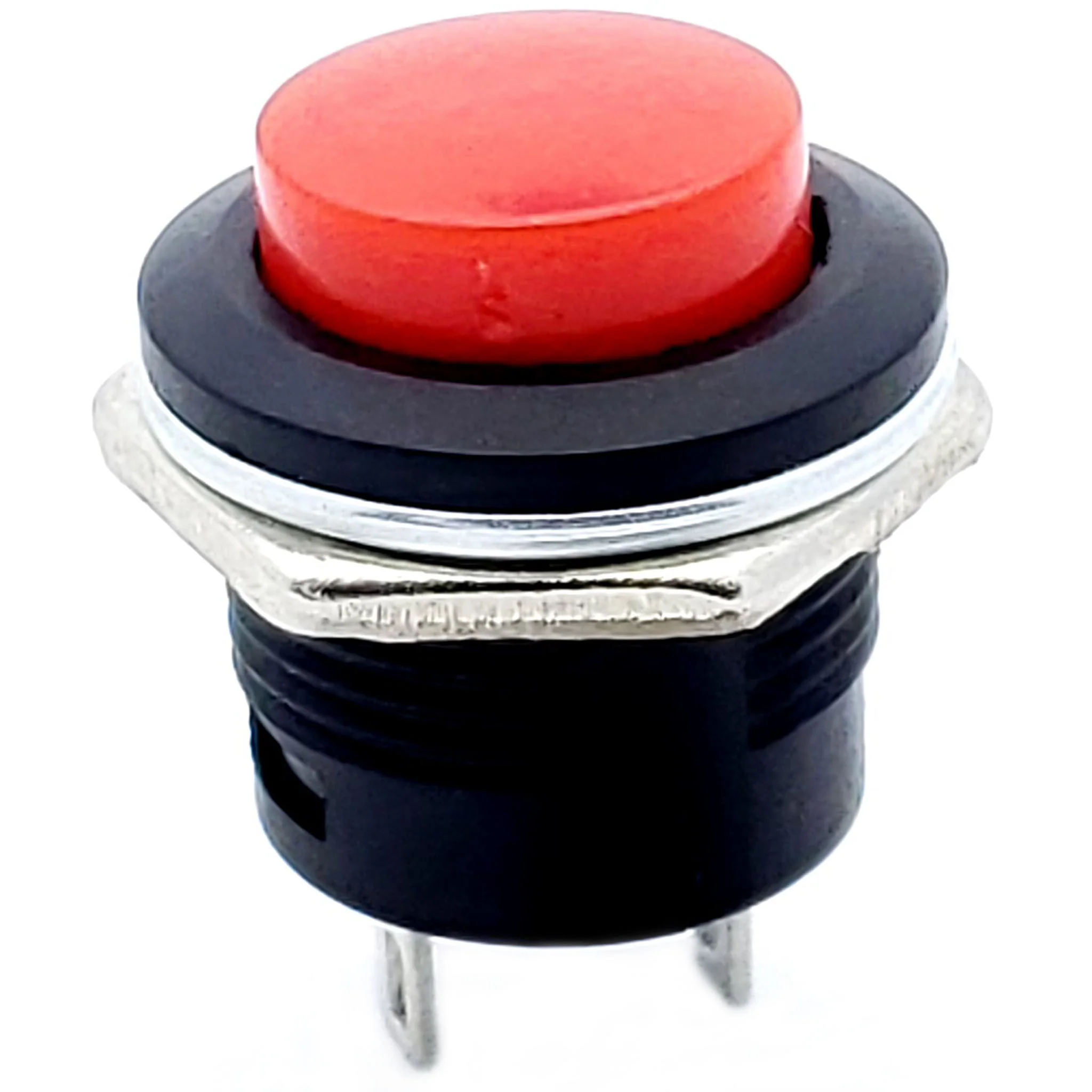 Red Momentary Push Button Switch - SPST (ON) - OFF 3A 250V AC Panel Mount