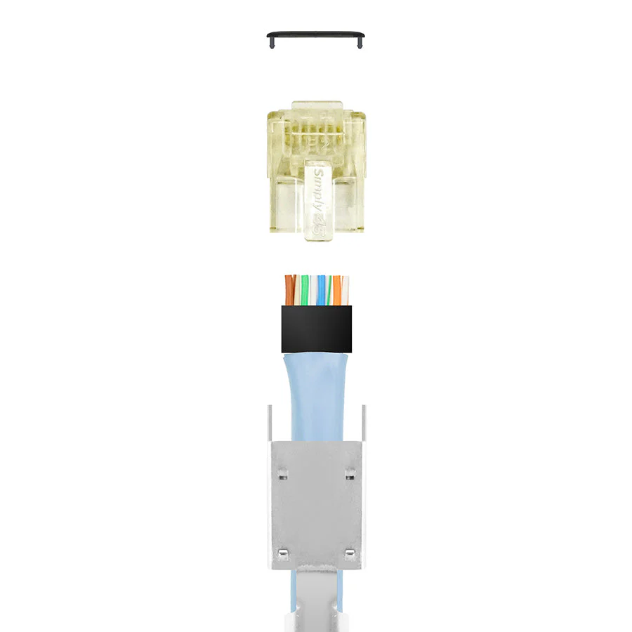 S45-1755P – ProSeries 10G Shielded External Ground – Pass Through RJ45 with Cap45® & Bar45® - Image 3